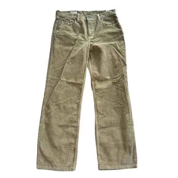NWT Levi’s Low Pro Corduroy Pants Straight Leg Mid Rise Brown Women’s 31x30. - Picture 2 of 5